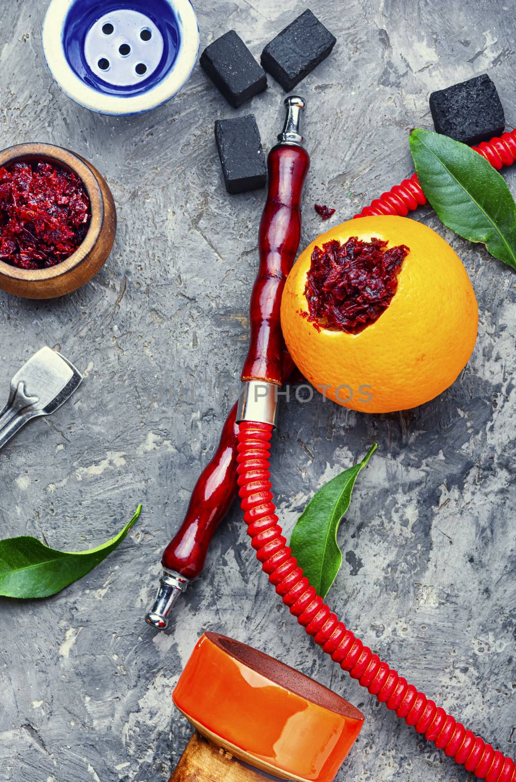 Oriental hookah with orange flavor. by LMykola