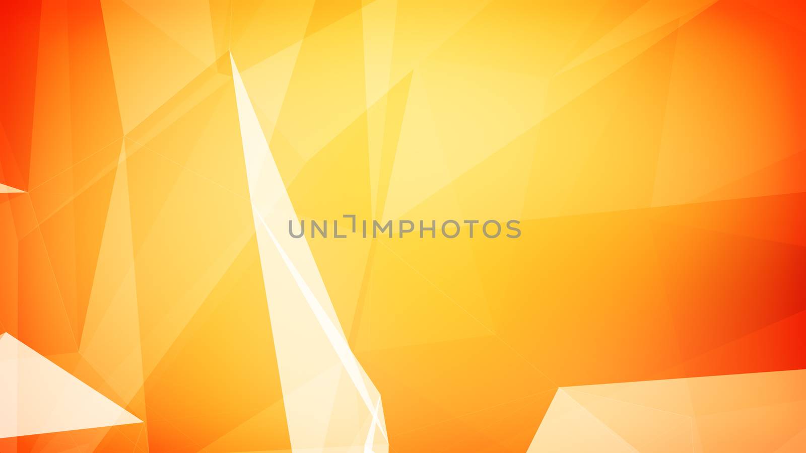 3d illustration of an orange triangles background.