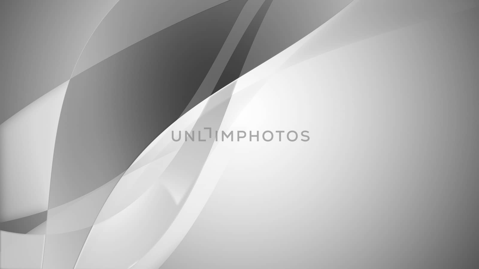 3d render of an abstract smoothy and wavy background in a soft grey color
