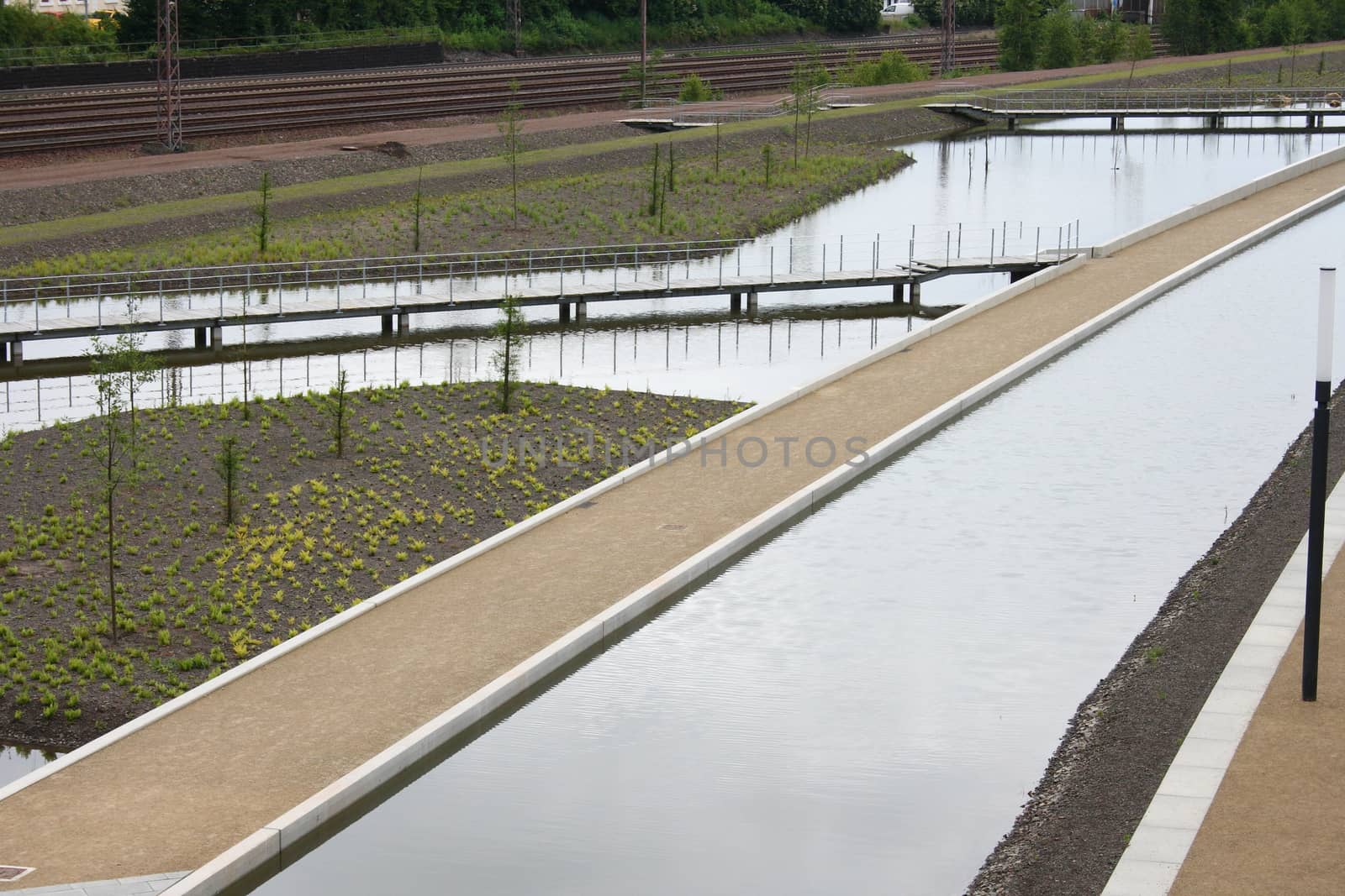 Walk on a watercourse