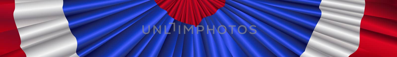Red White And Blue Ribbon Banner by Bigalbaloo