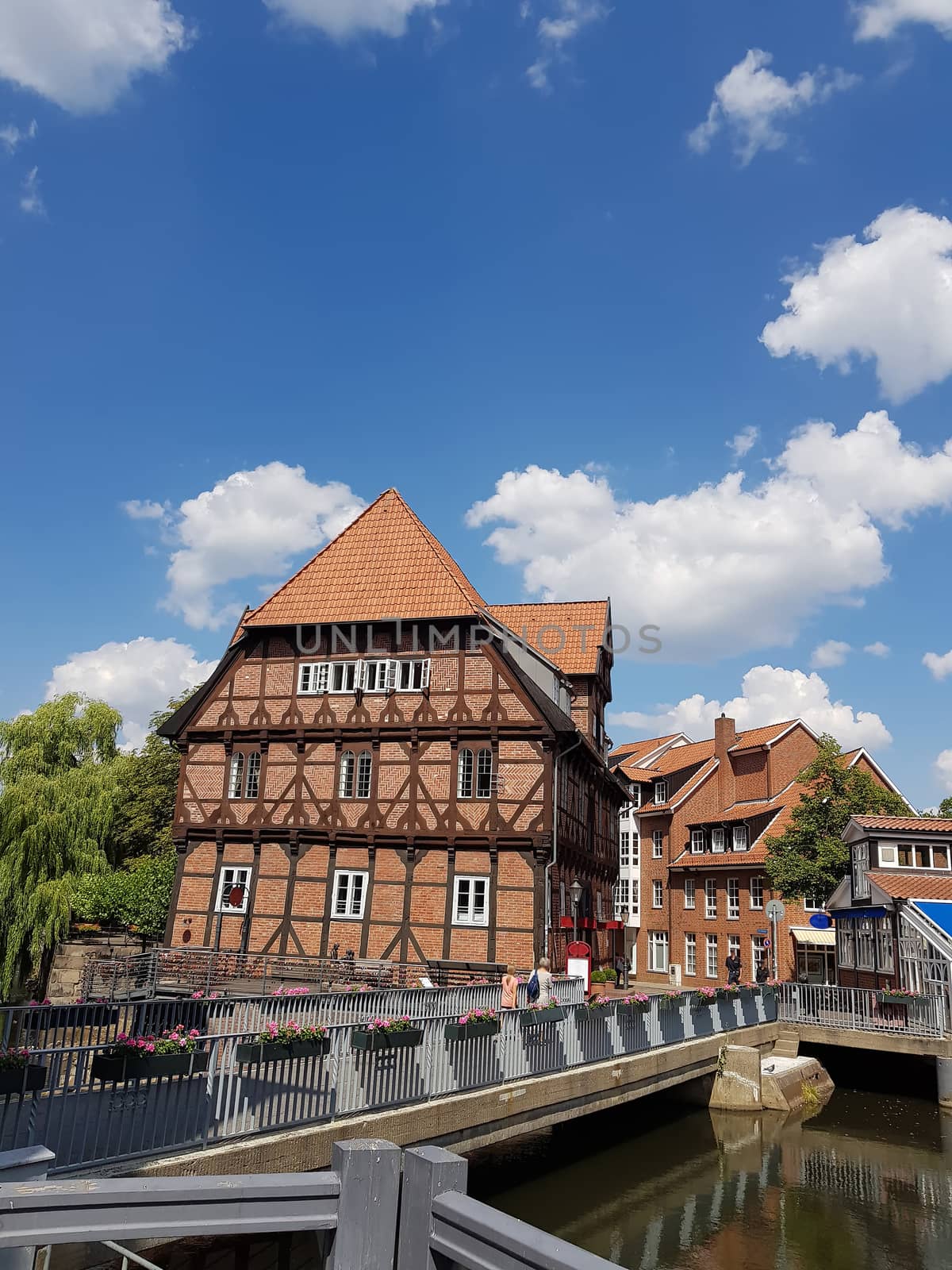 Half-timbered red brick houses in Lueneburg    by JFsPic