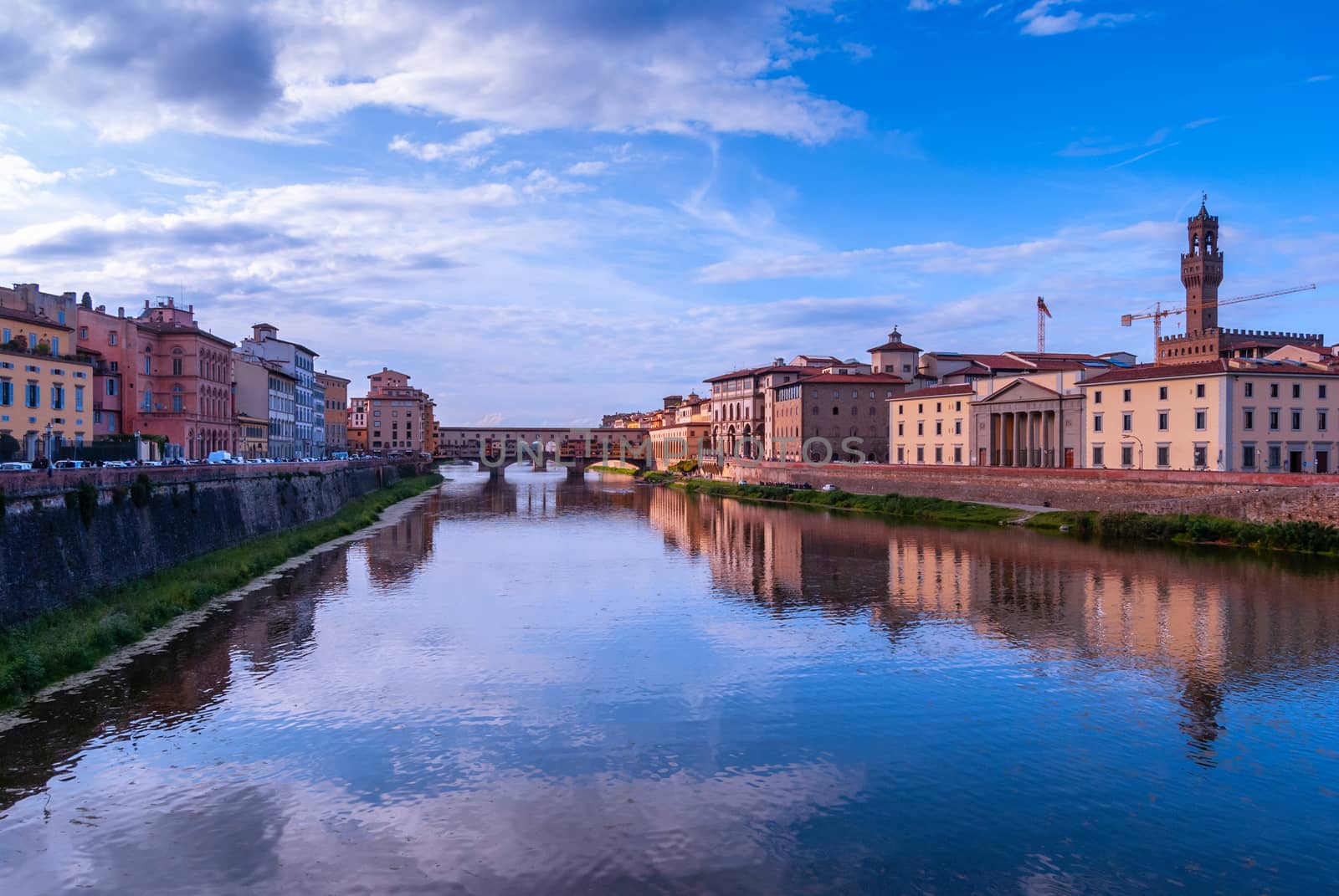 Beautiful view of bridge Ponte Vecchio, Florence, Italy by Zhukow