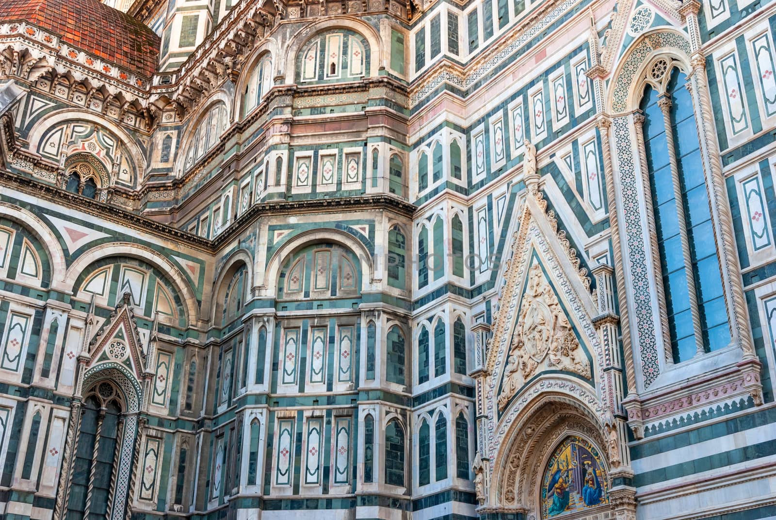 Beautiful renaissance cathedral Santa Maria del Fiore in Florence. by Zhukow