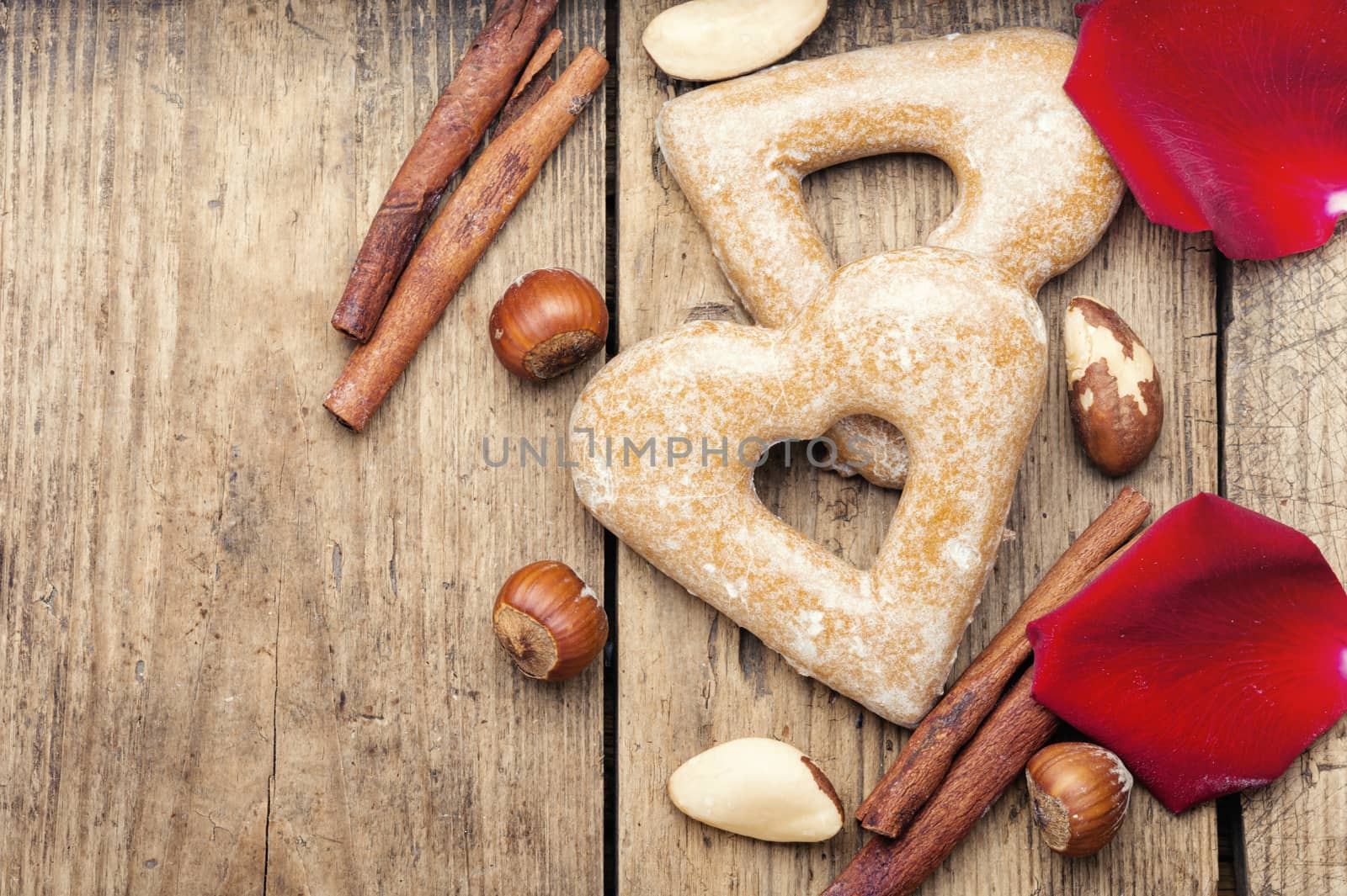 Heart shaped sugar cookies by LMykola