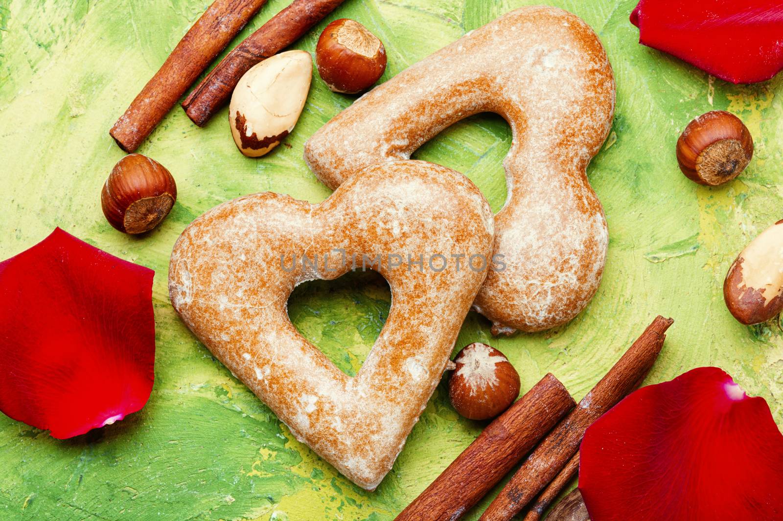 Heart shaped sugar cookies by LMykola