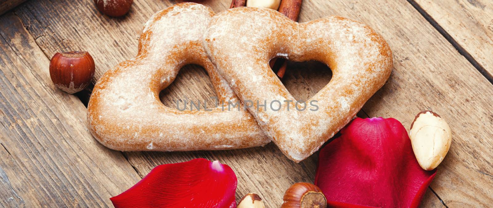 Heart shaped sugar cookies by LMykola