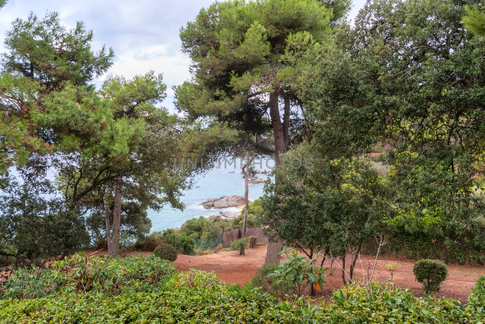 Sea view from Santa Clotilde gardens, Catalonia by Zhukow