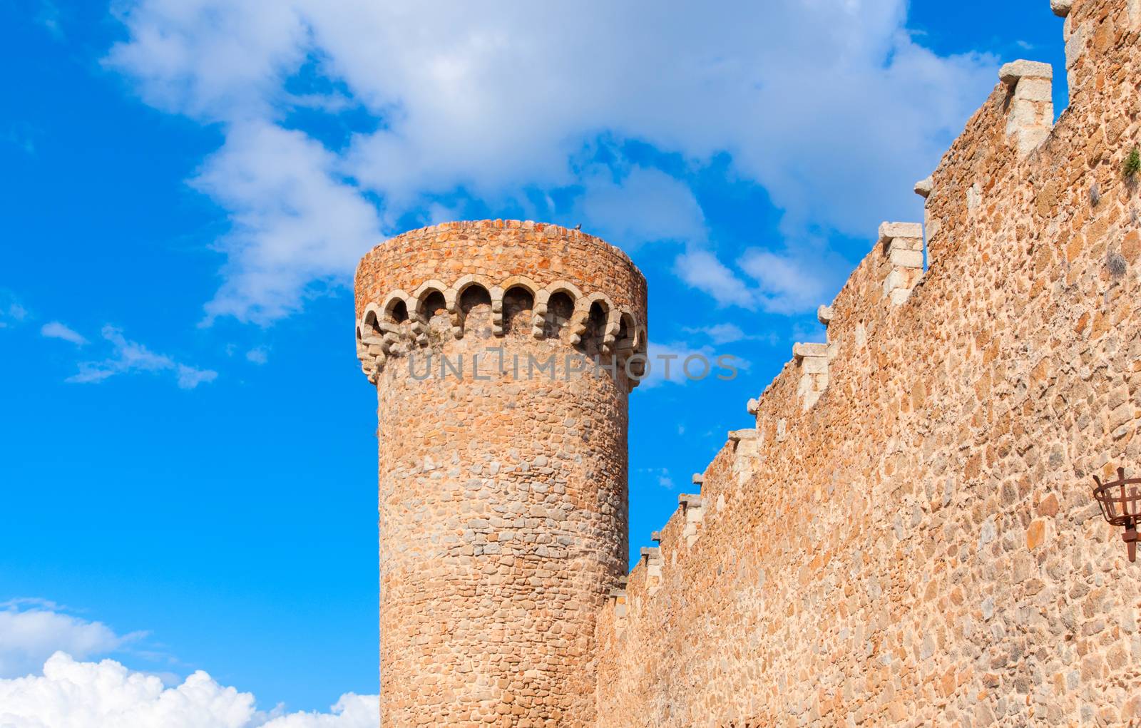 Tower of Vila Vella fortress in Tossa de Mar. Spain, Catalonia by Zhukow