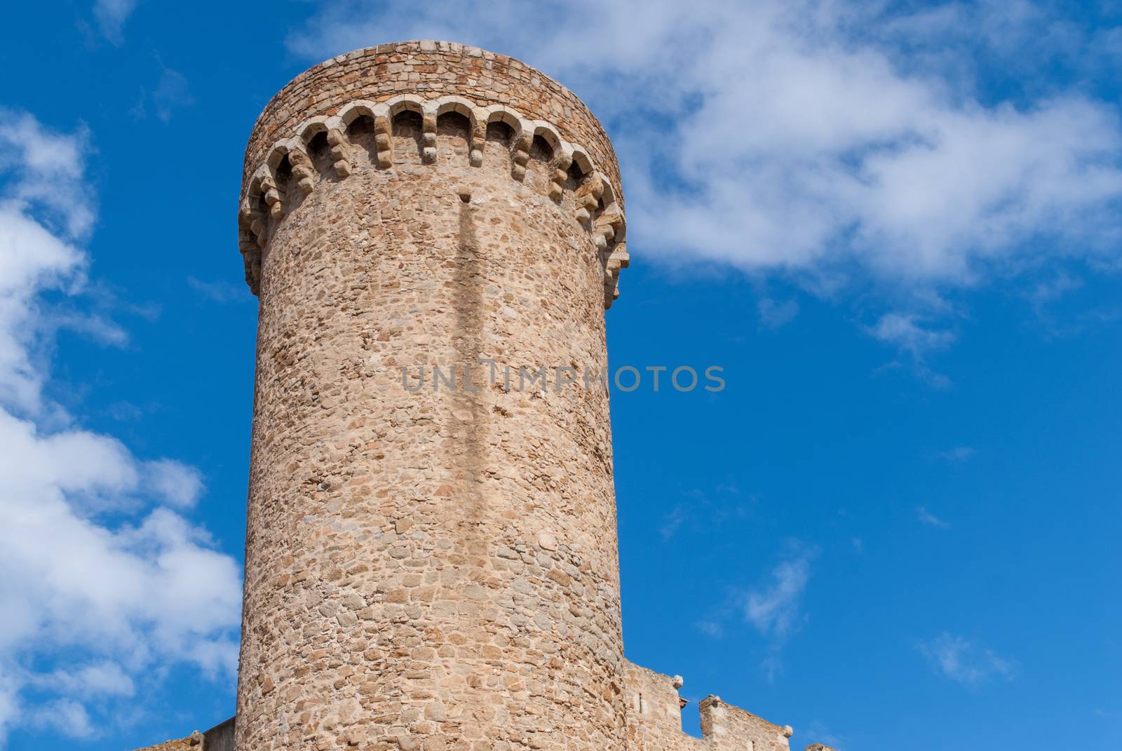 Tower of Vila Vella fortress in Tossa de Mar. Spain, Catalonia by Zhukow