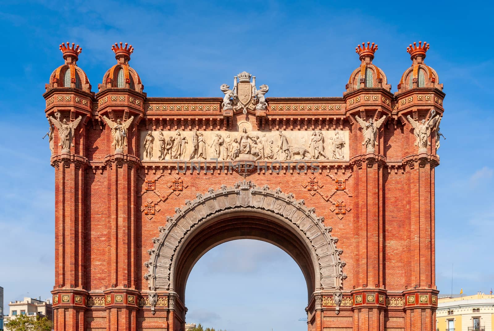 Arc de Triomf, Barcelona is a triumphal arch in Catalonia, Spain. by Zhukow