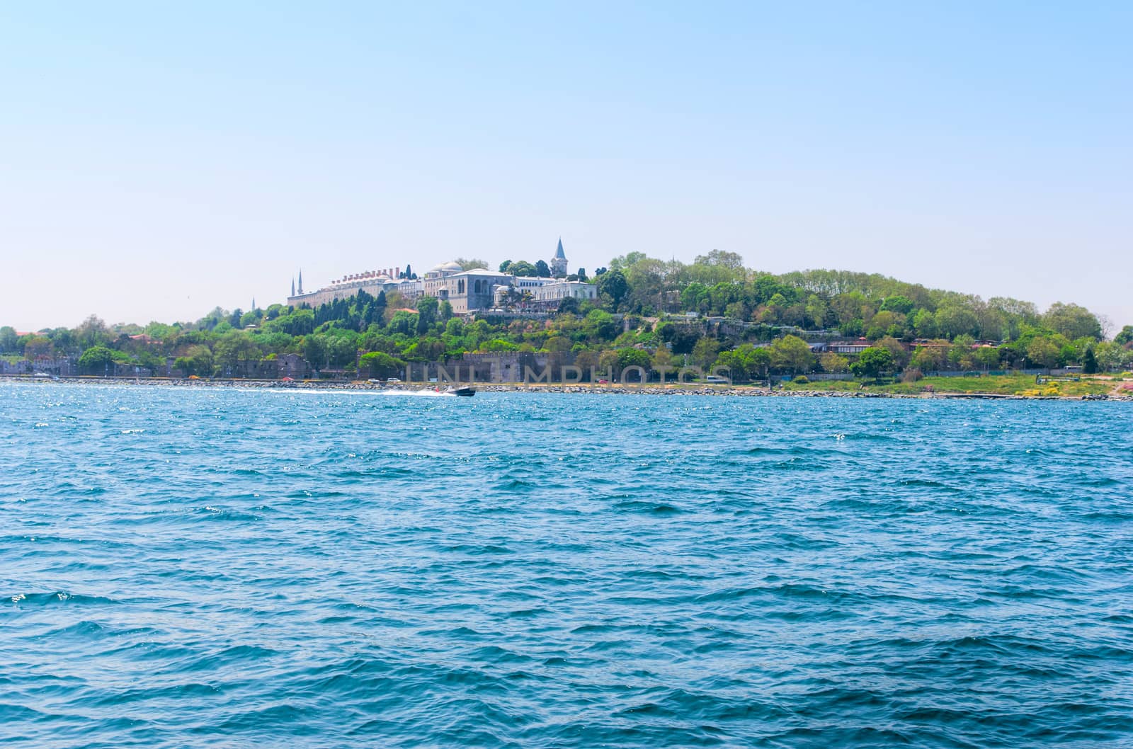 Sea view Topkapi palace before marmara sea Istanbul, Turkey