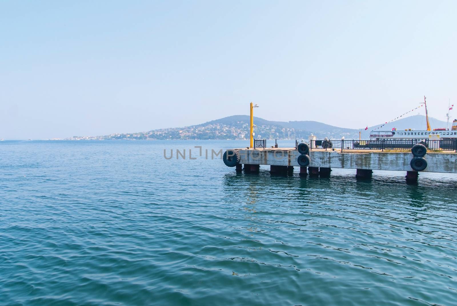 View of the Prince's Islands and the Sea of Marmara from the ferry boat