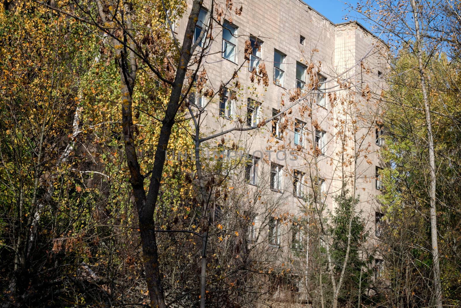 famous dangerous place hospital in an abandoned infected city of Chernobyl Ukraine