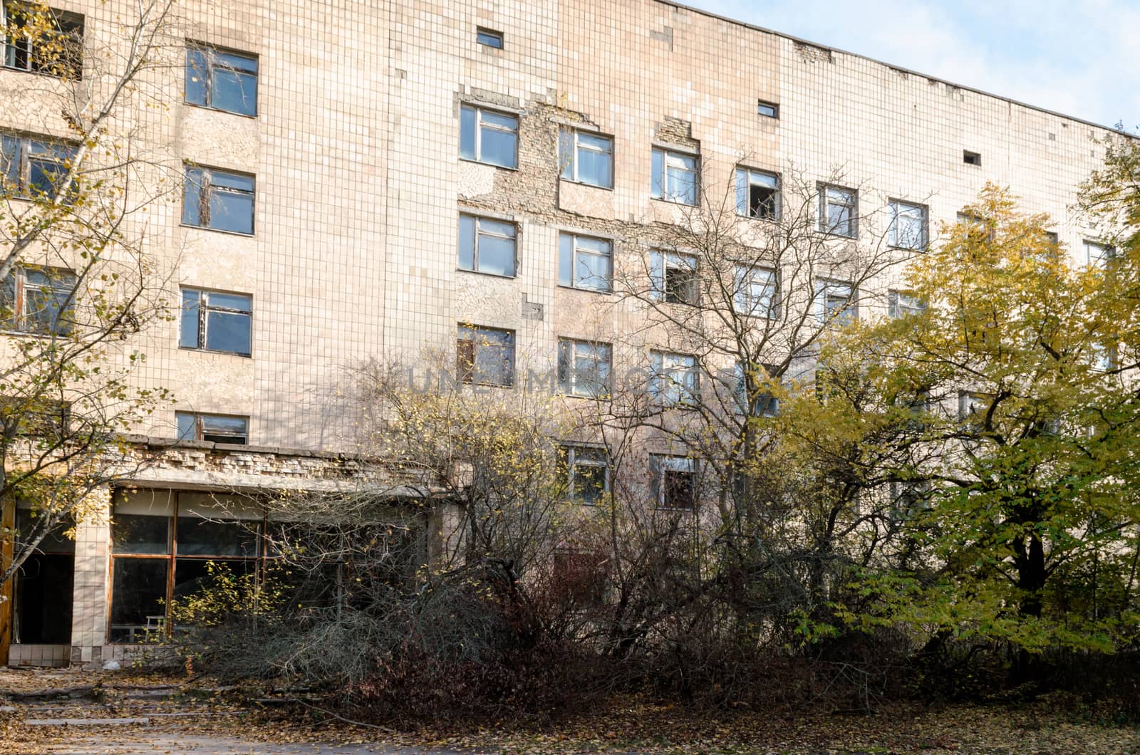 famous dangerous place hospital in an abandoned infected city of Chernobyl Ukraine