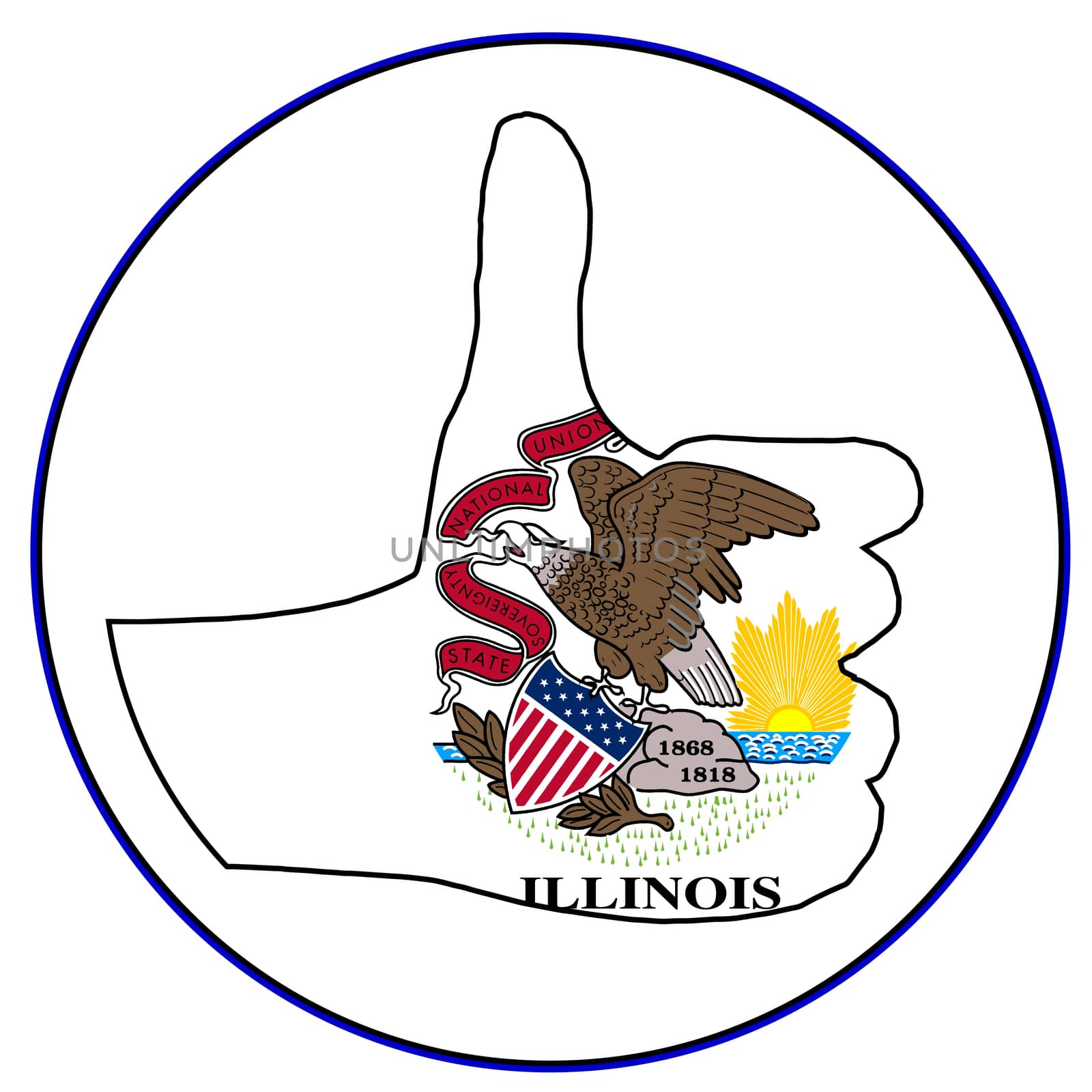 Thumbs Up Illinois by Bigalbaloo