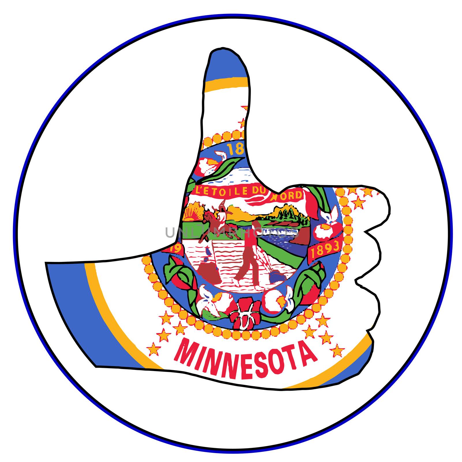 Thumbs Up Minnesota by Bigalbaloo