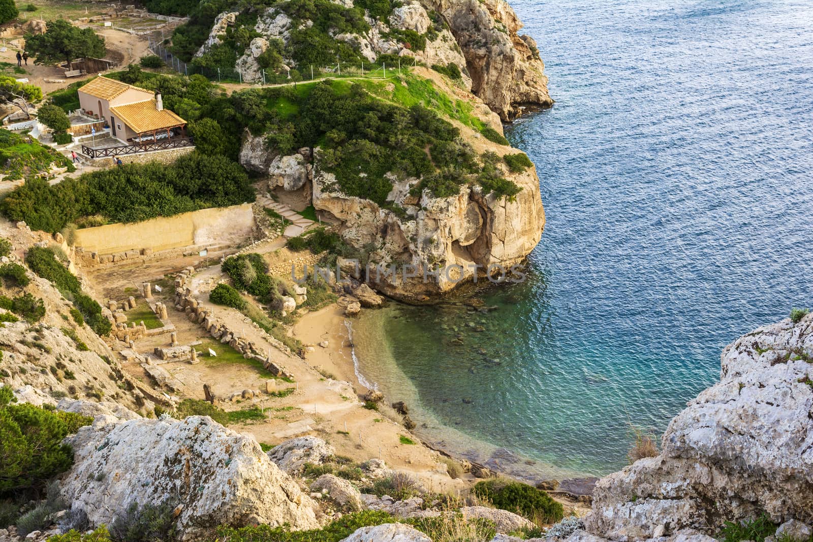 Ancient place Hraion Paradise Beach - Greece by ankarb