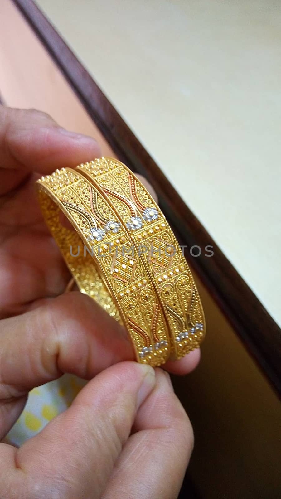 beautiful golden bangles in my collection by gswagh71