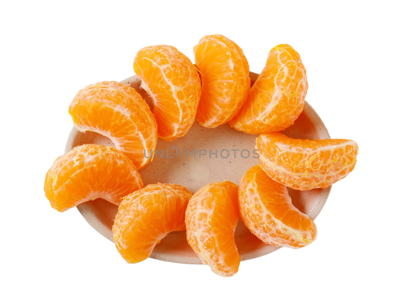 slices of fresh tangerine by Digifoodstock