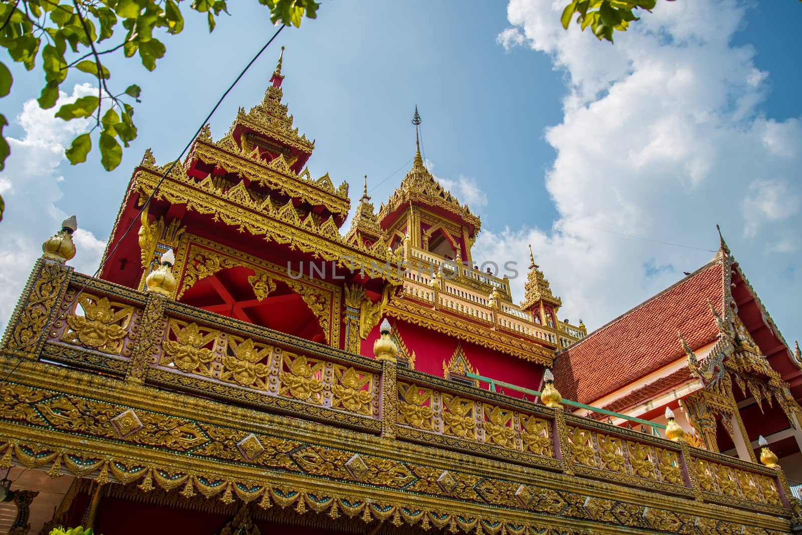 Temple in Thailand,  Wat Prathat Ruang Rong, Thailand.