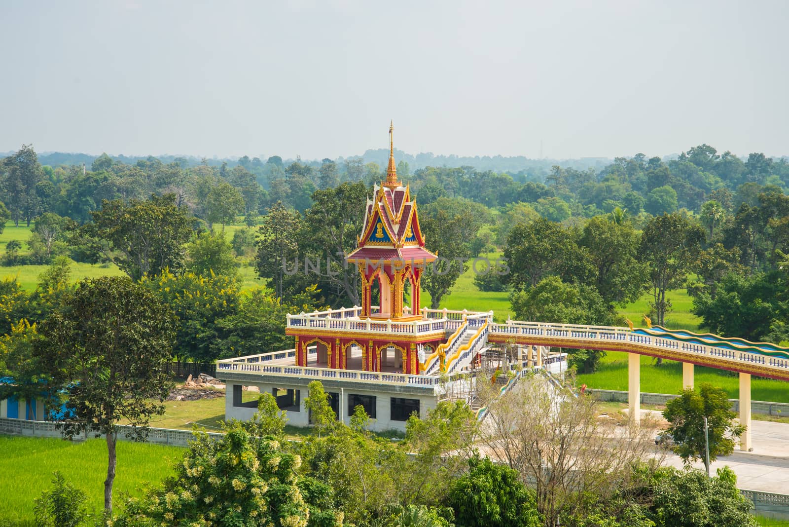 Temple in Thailand,  Wat Prathat Ruang Rong, Thailand.