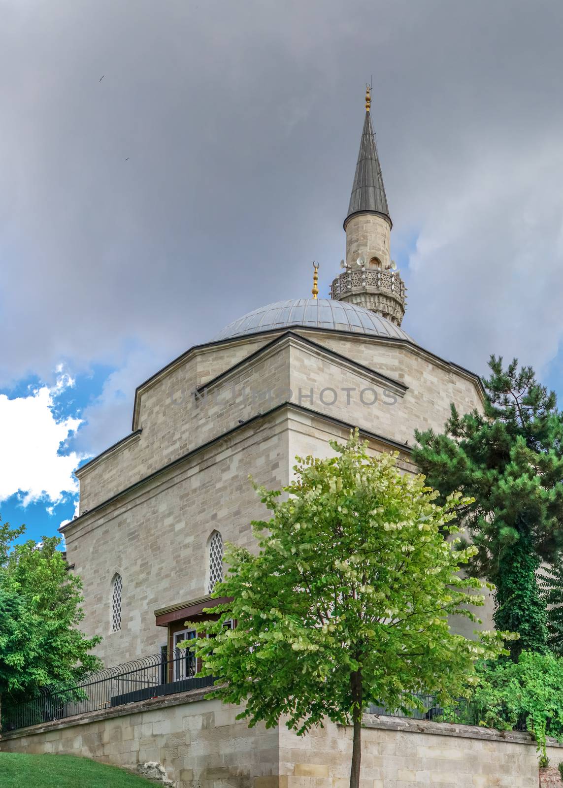 Istambul, Turkey – 07.12.2019. Firuz Agha Mosque on a cloudy summer day