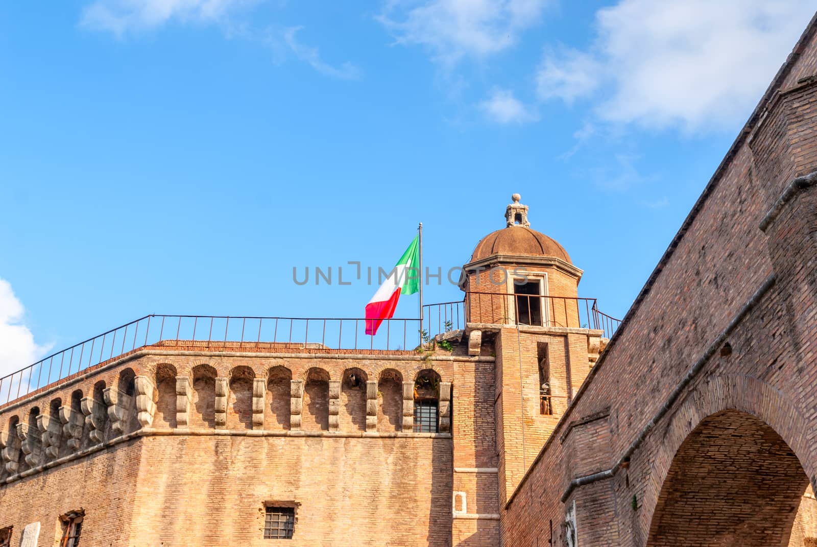 Fragment the Castel Sant'Angelo in Rome. The Mausoleum of Hadrian. by Zhukow