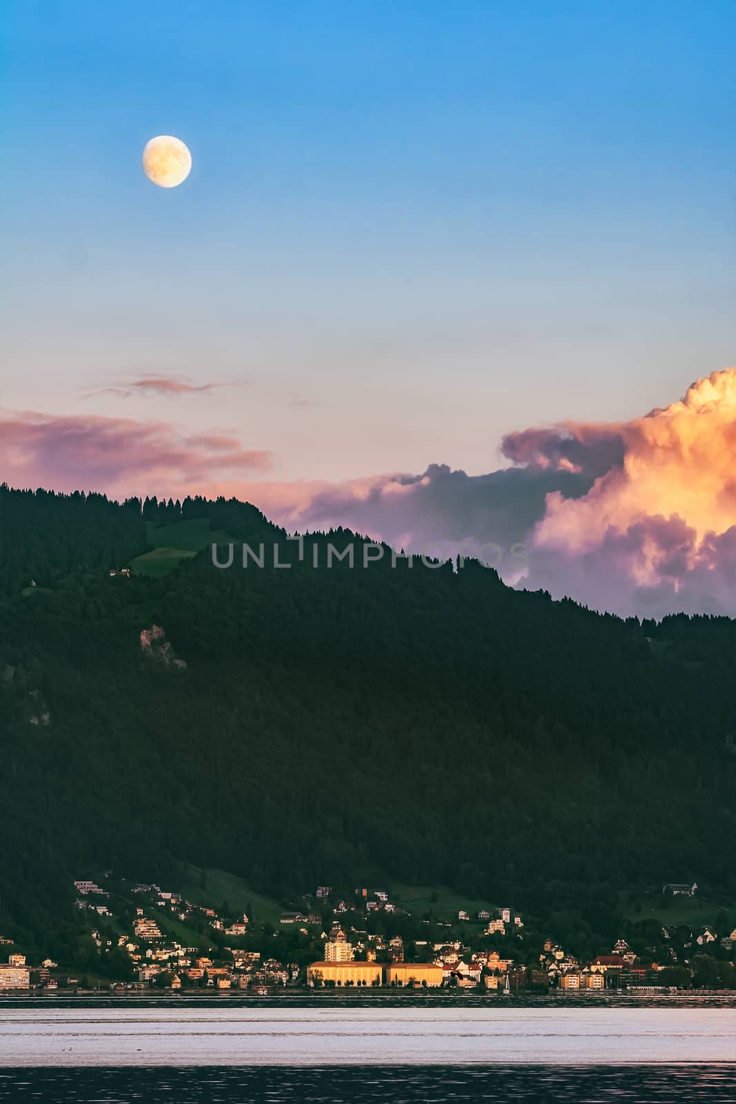 View of Bregenz, Austria from Lindau, Germany