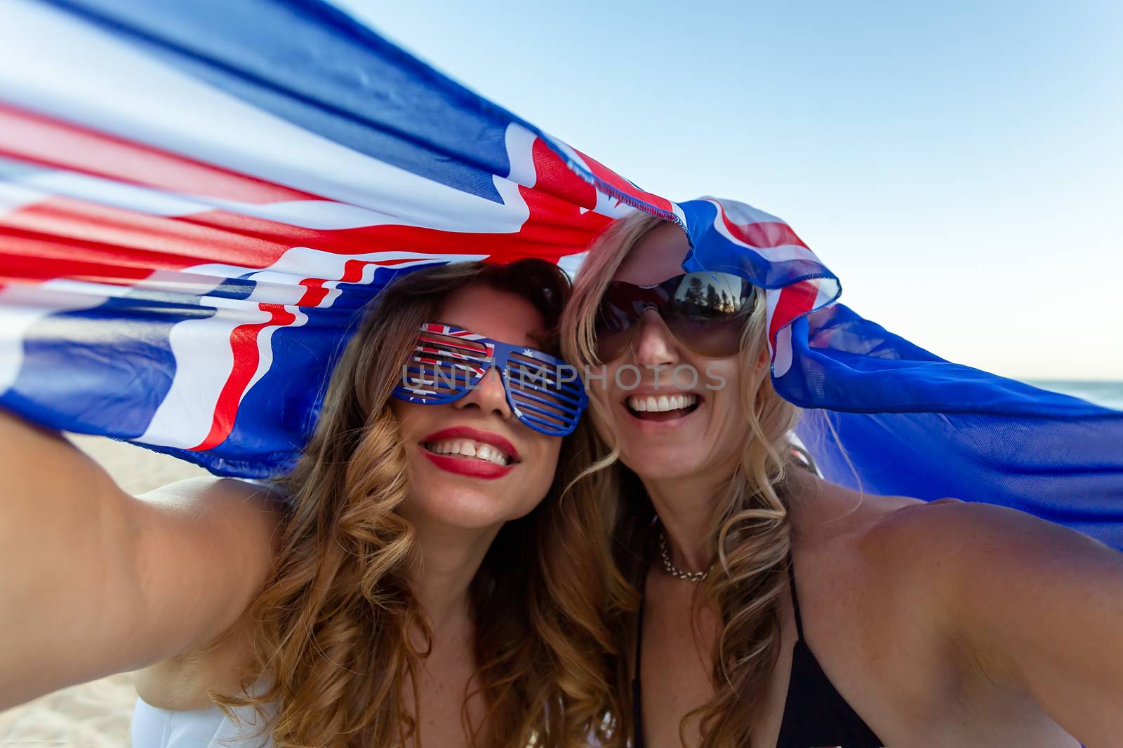 Two patriotic women celebrate Australia Day by lovleah