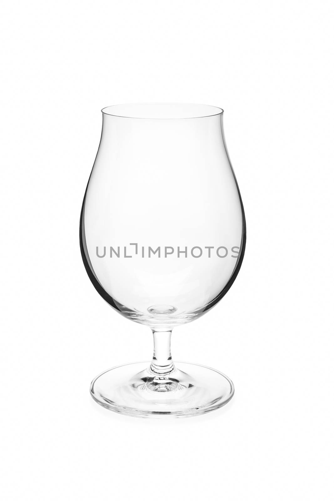 Empty Tulip Beer Glass  by patrickstock