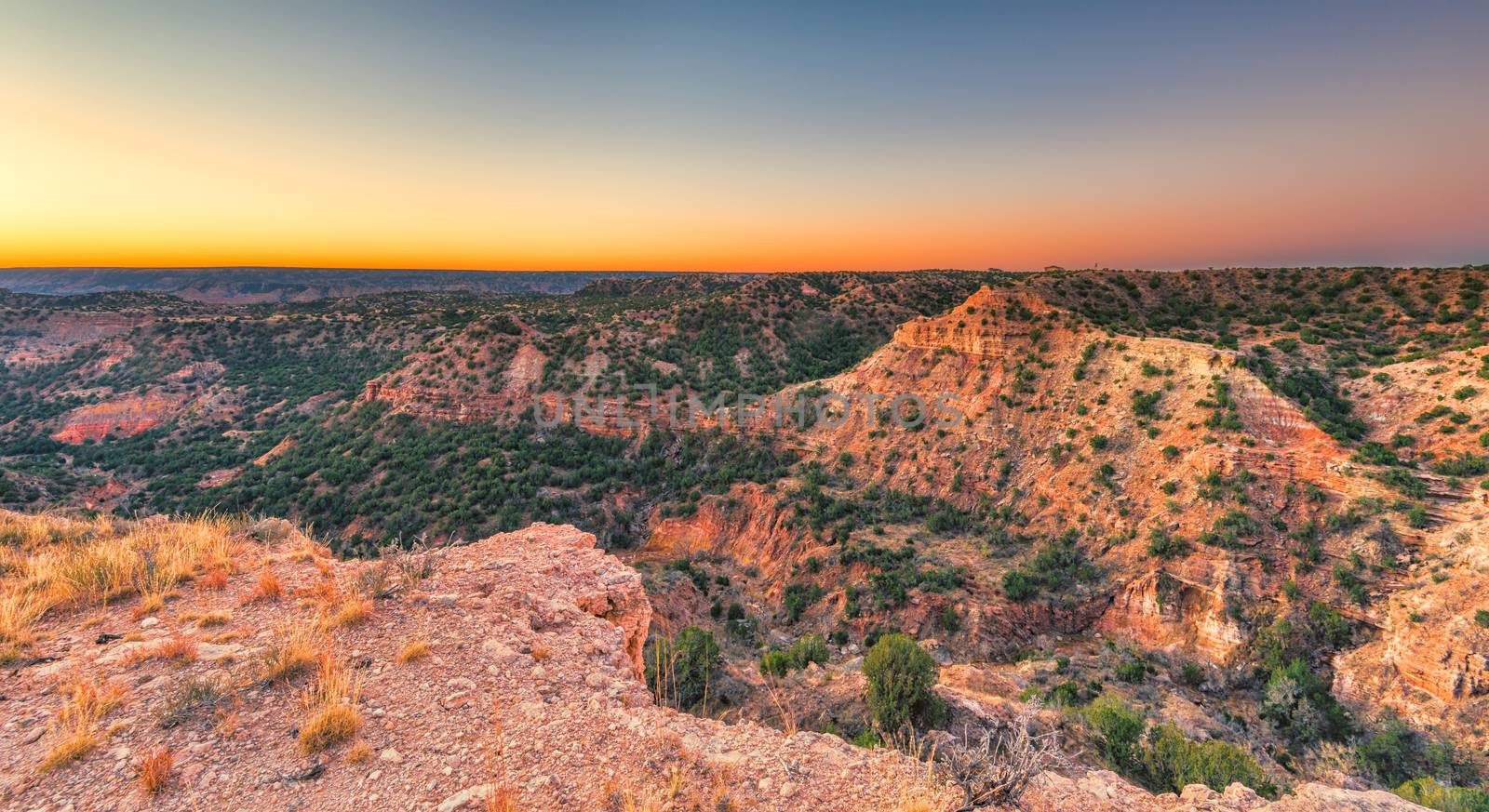 Sunrise at Palo Duro Canyon, TX by patrickstock