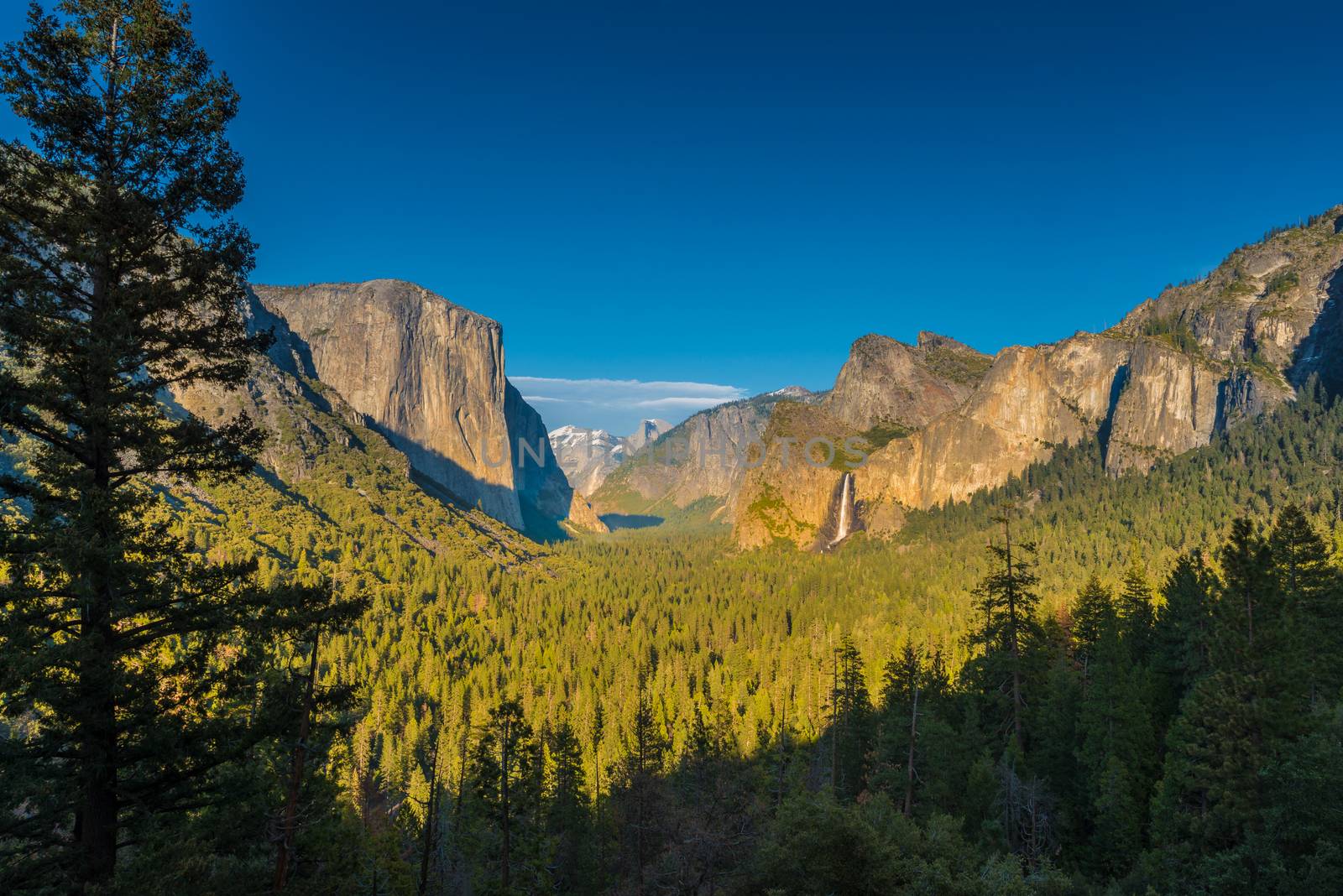 Yosemite Valley at Sunset.