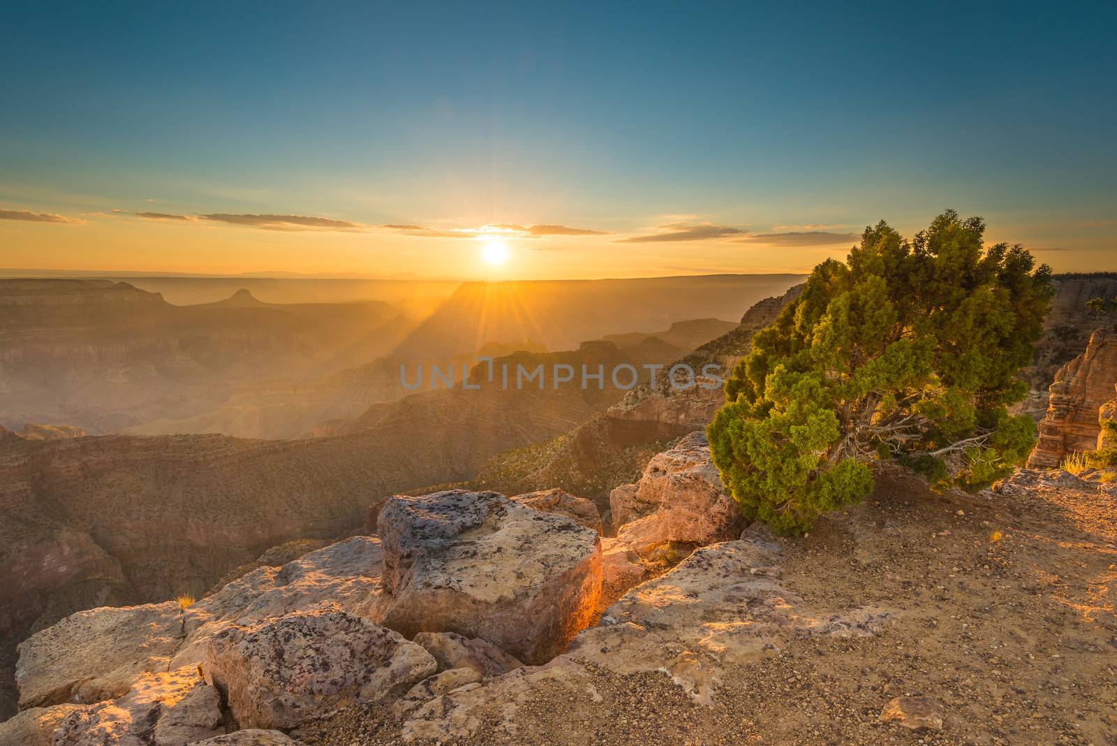 Sunset at Point Sublime, Grand Canyon National Park, AZ.