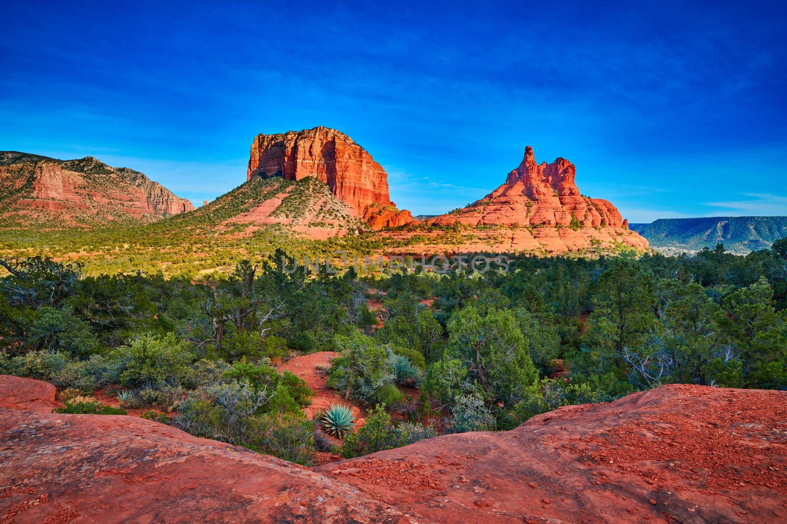 Courthouse Butte and Bell Rock, AZ by patrickstock