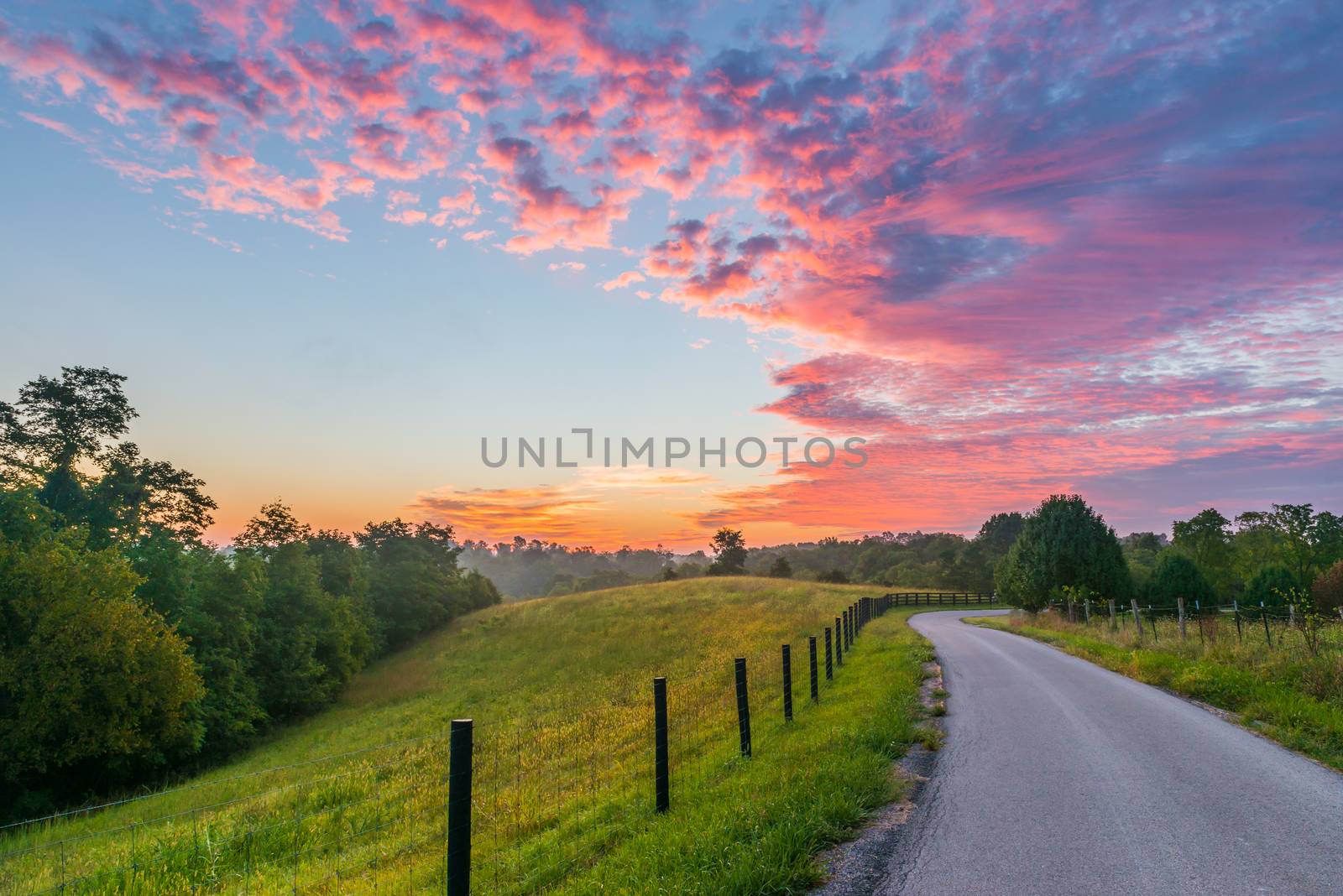 Sunrise on Jones Lane, KY.