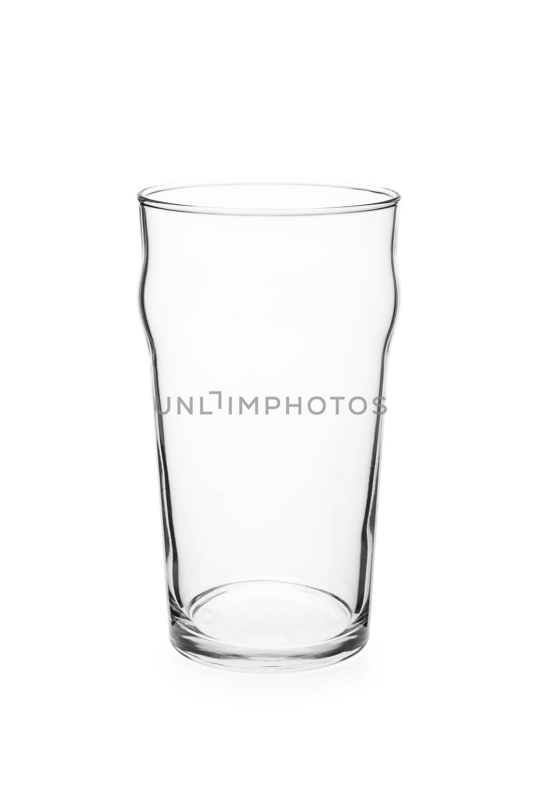 Empty English Pint Glass.