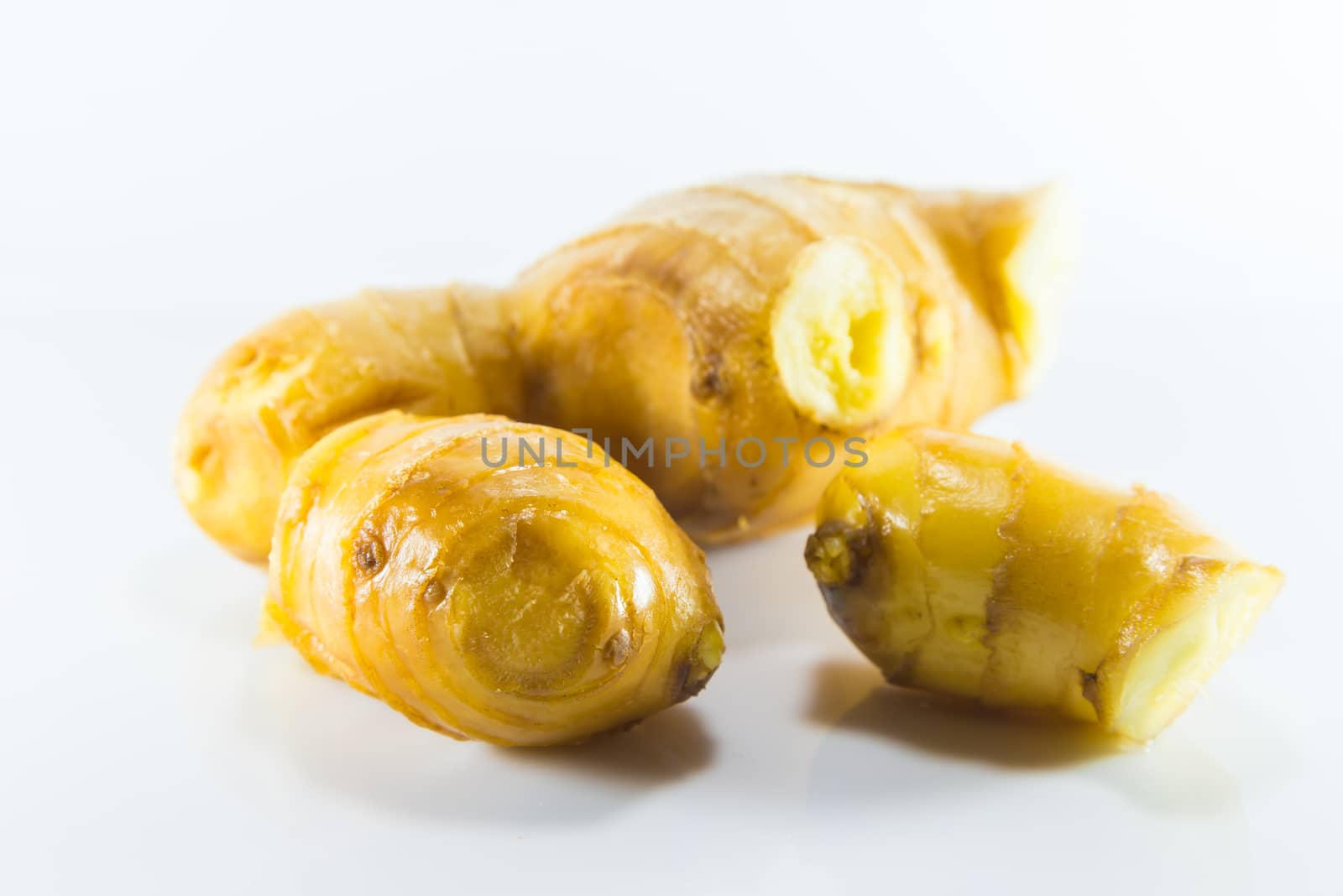 Ginger on a white background
