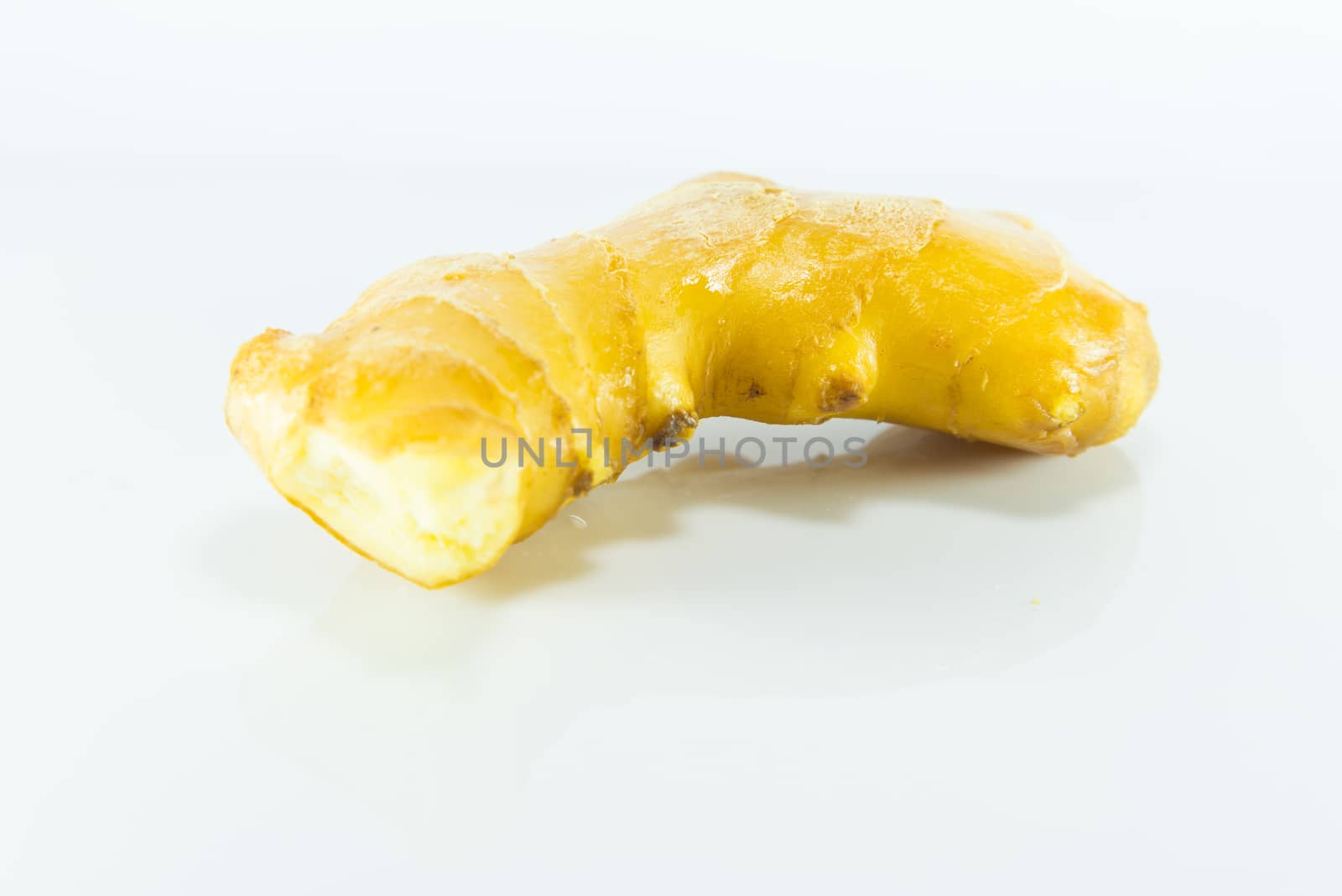 Ginger on a white background