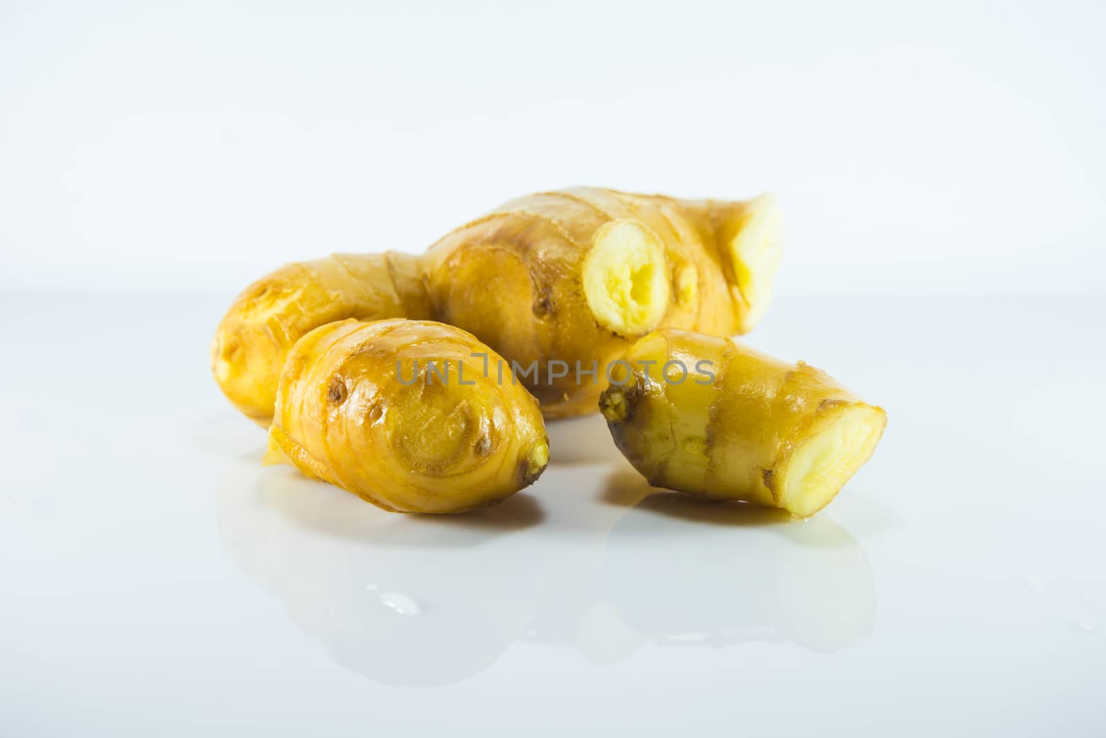 Ginger on a white background