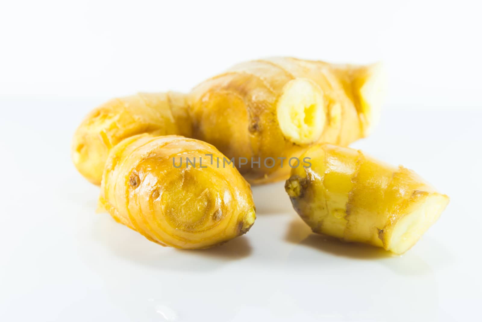 Ginger on a white background