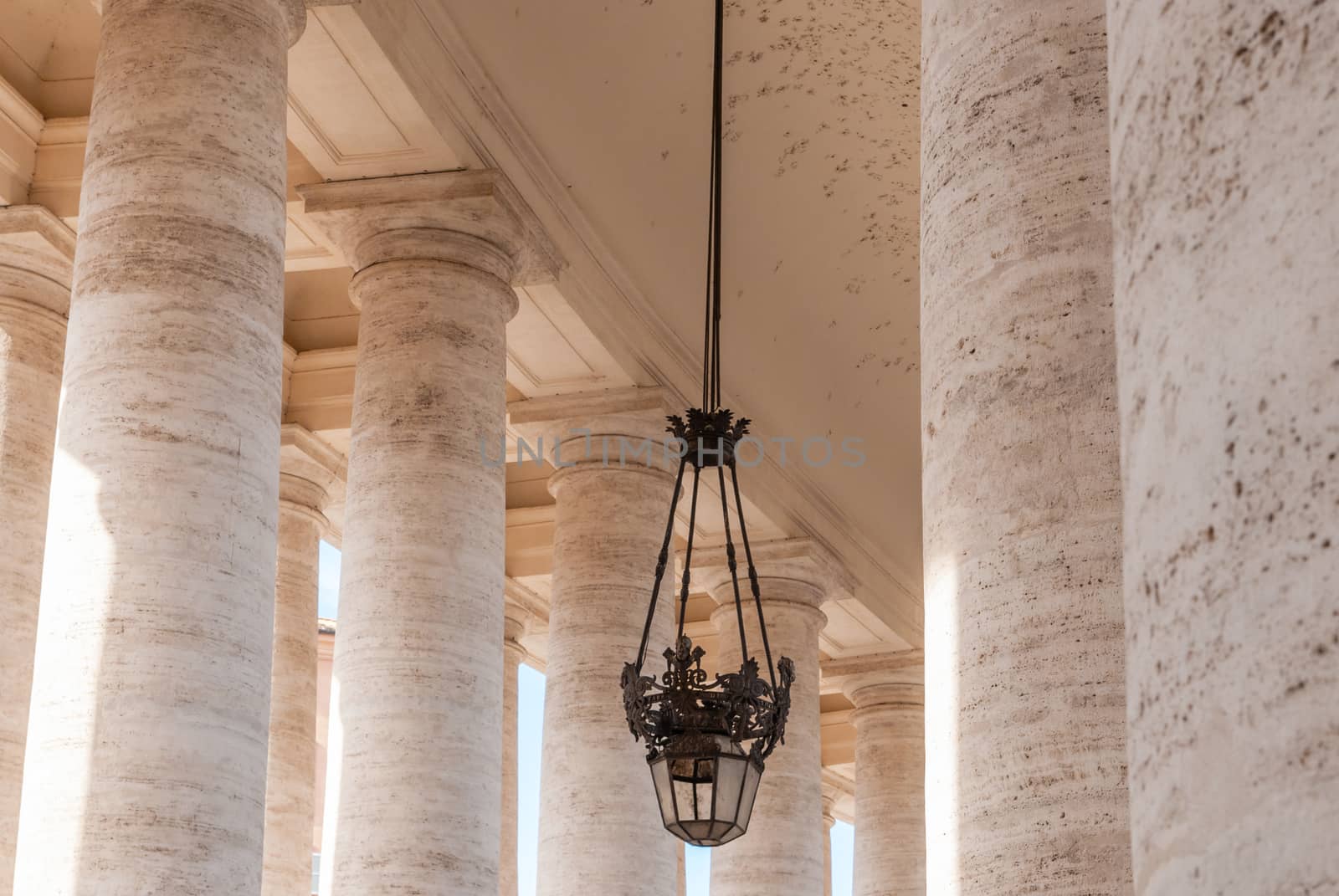 St Peter's Square in Vatican Rome built by Gian Lorenzo Bernini. Italy. by Zhukow