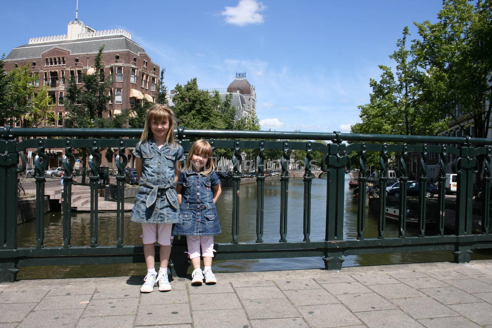 Two blond sisters on vacation