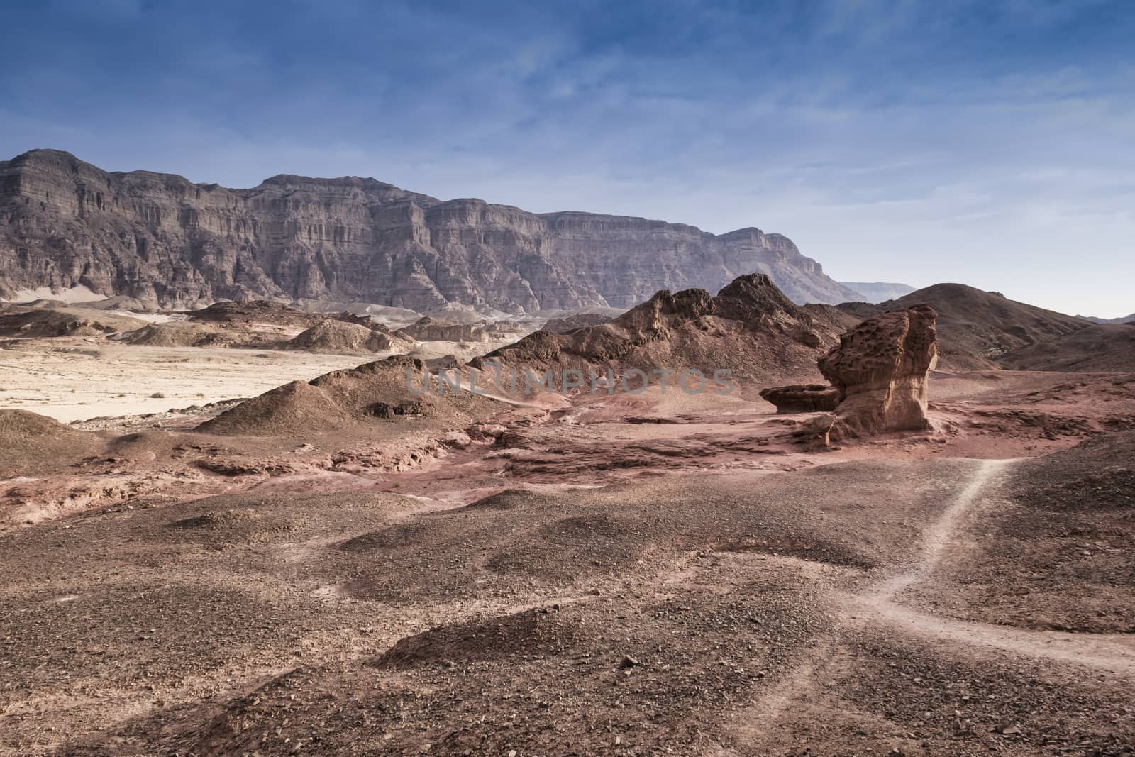 the valley view point in timna national park in south israel near eilat