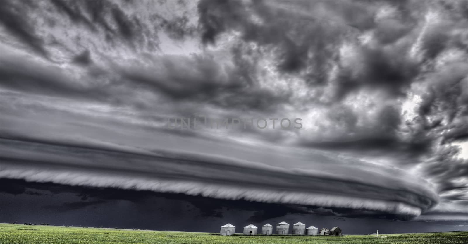 Prairie Storm Clouds Canada Saskatchewan Dramatic Summer