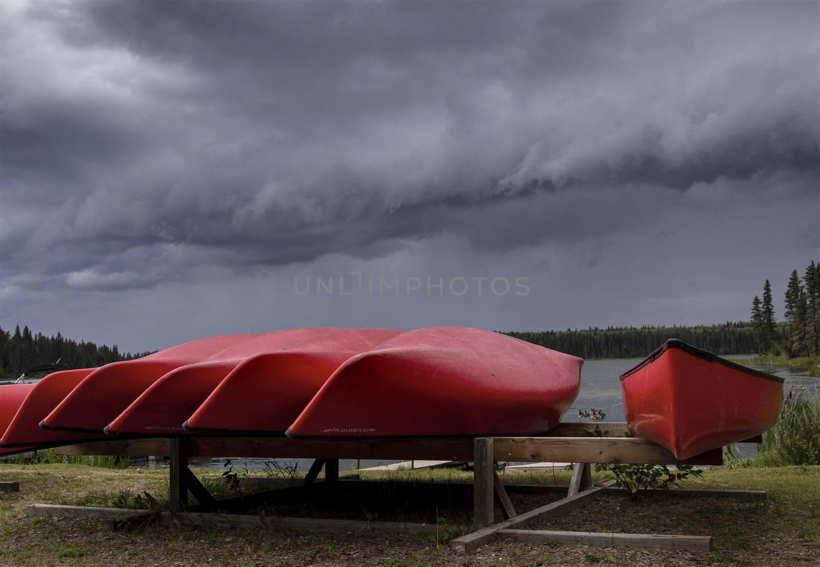 Northern Storm Clouds Canada Saskatchewan canoe rental
