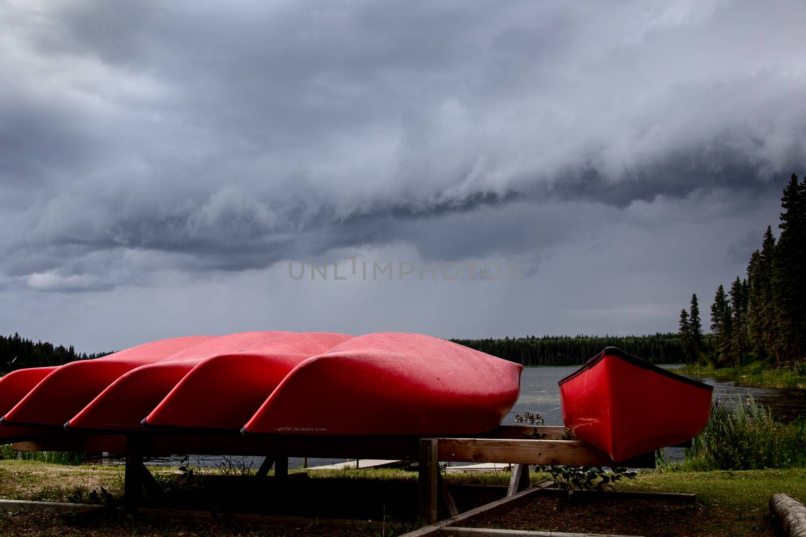 Northern Storm Clouds Canada Saskatchewan canoe rental