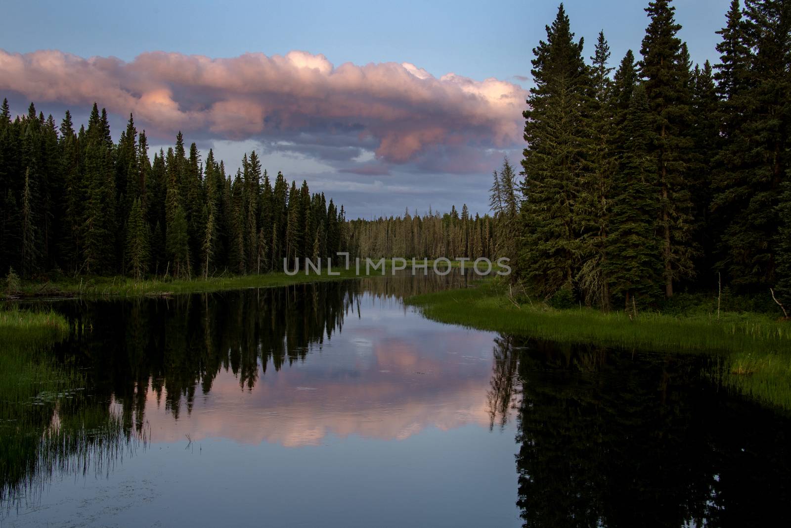 Sunrise Saskatchewan North National Park Waskesui Lakes