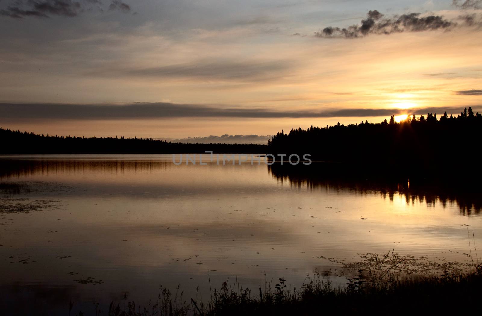 Sunrise Saskatchewan North National Park Waskesui Lakes