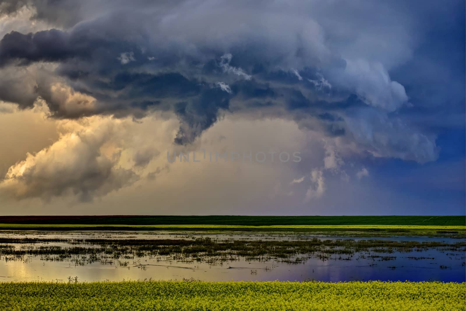Prairie Storm Clouds Canada Saskatchewan Dramatic Summer